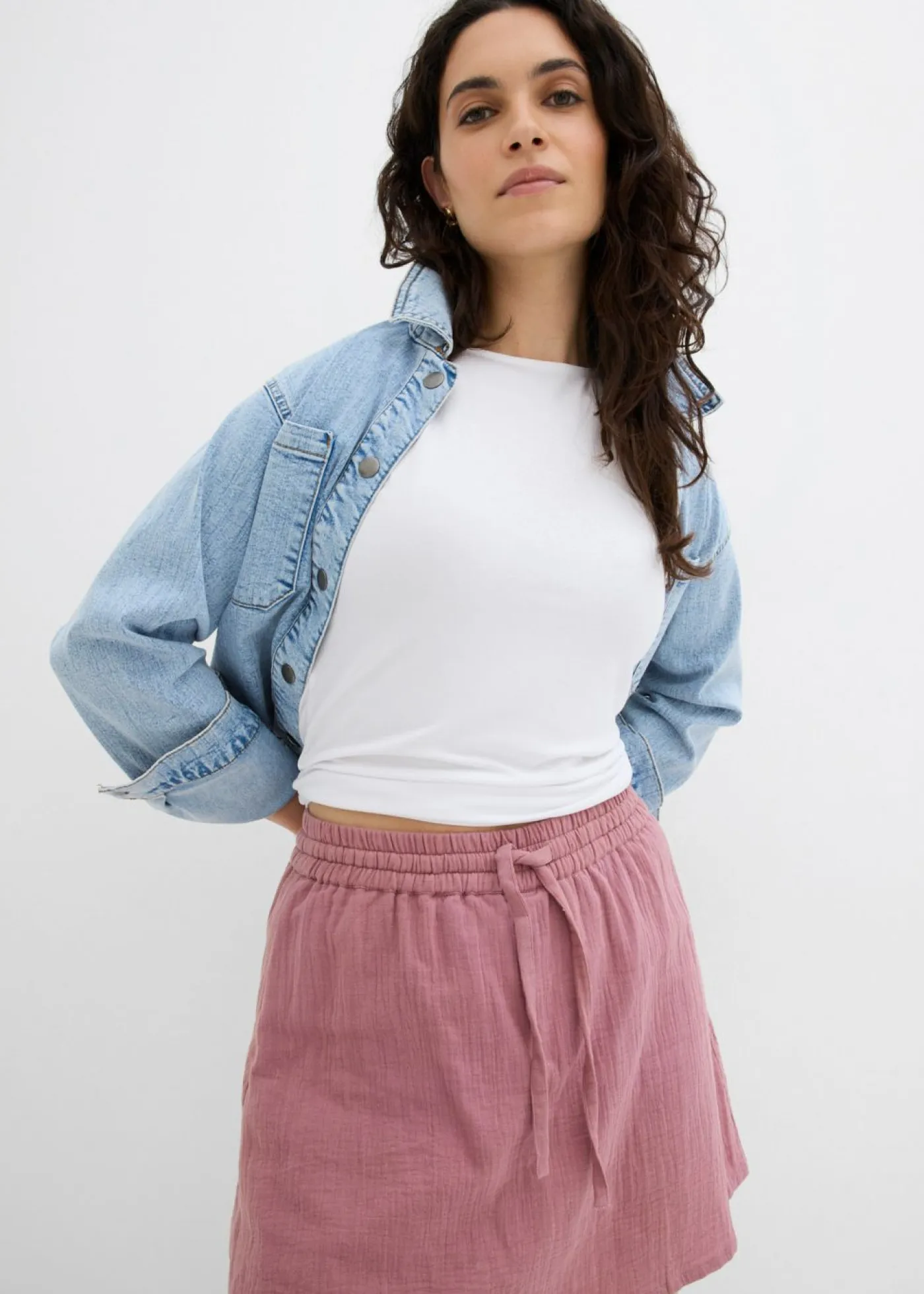 Clearance Falda pantalón de muselina Mujer Pantalones