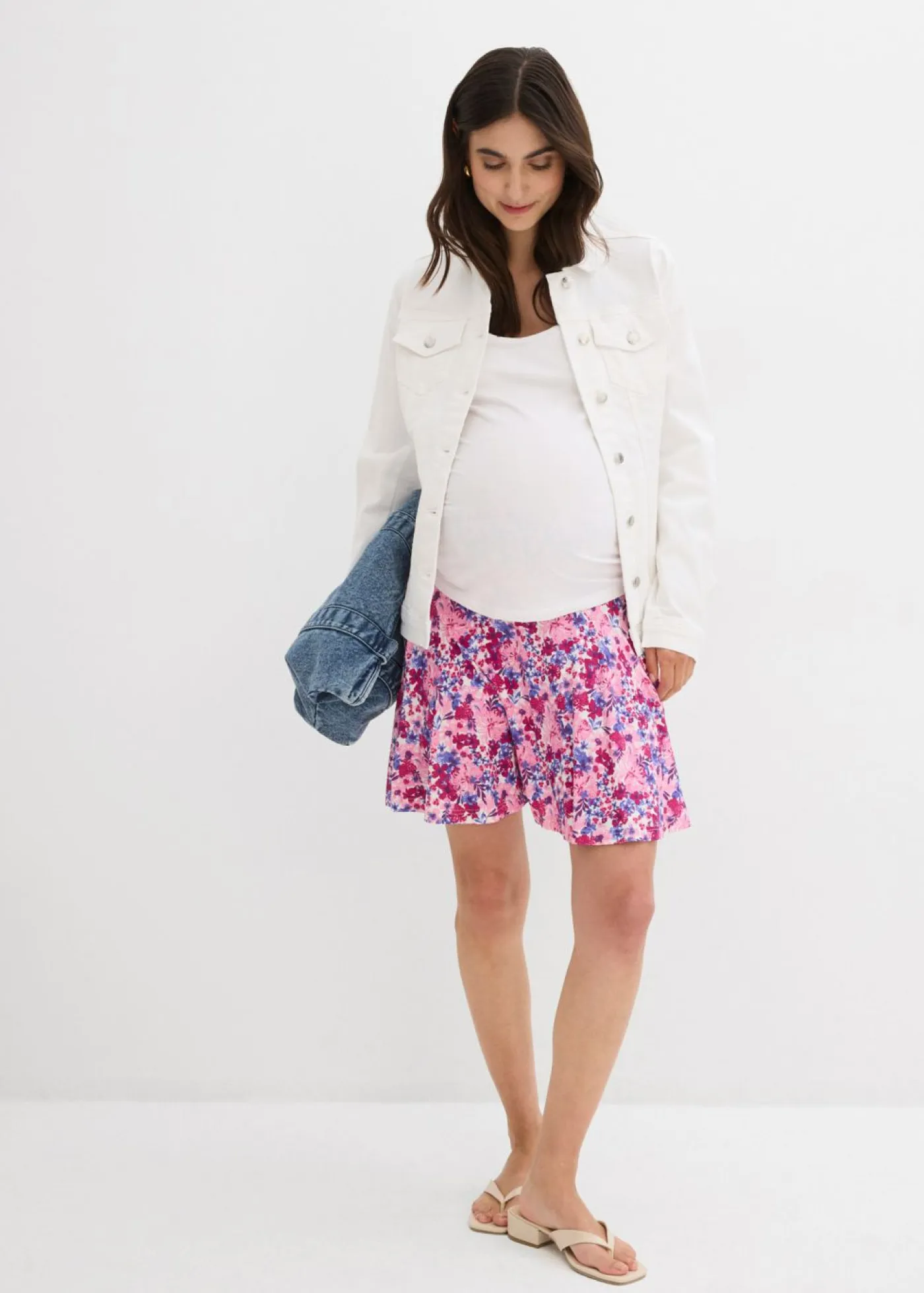 Online Falda pantalón premamá 2 en 1 de punto Mujer Premamá