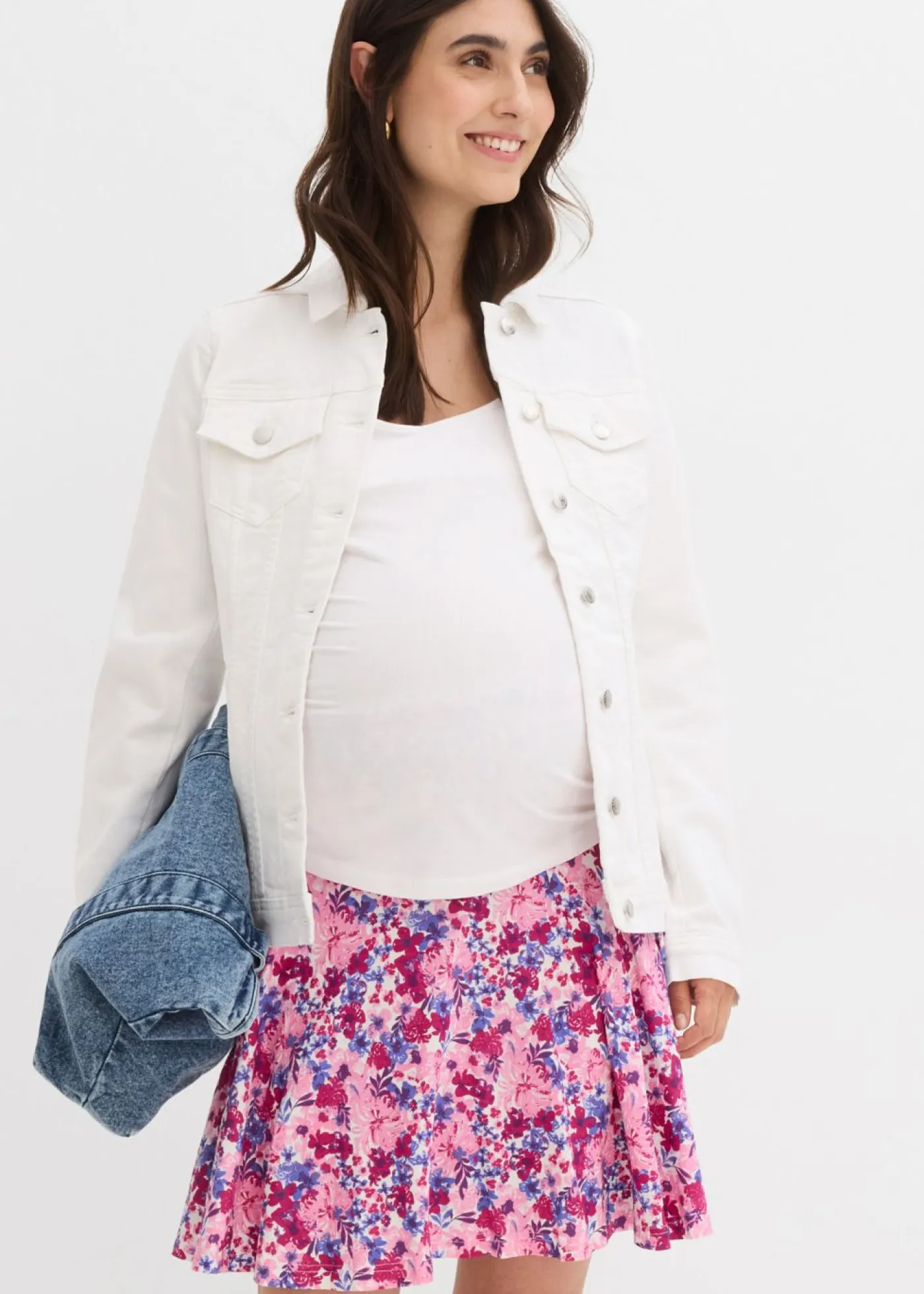 Online Falda pantalón premamá 2 en 1 de punto Mujer Premamá