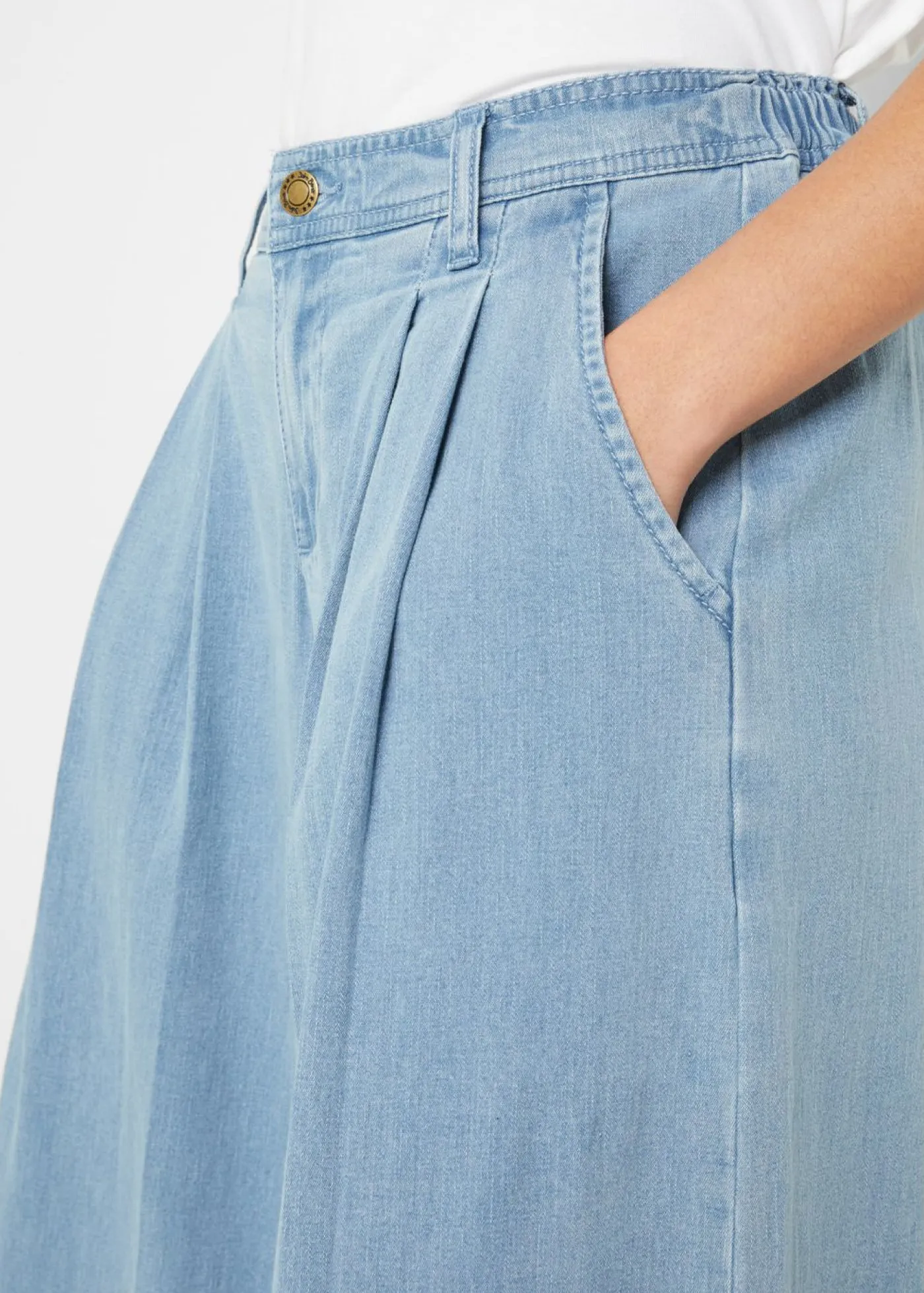 Clearance Falda pantalón, vaquera, wide-leg Mujer Vaqueros