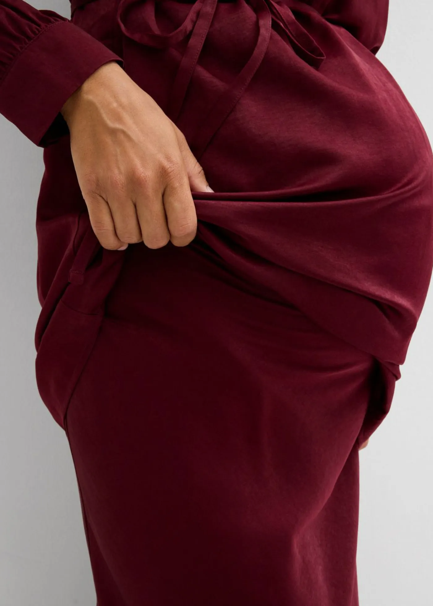 Discount Falda premamá de satén Mujer Premamá