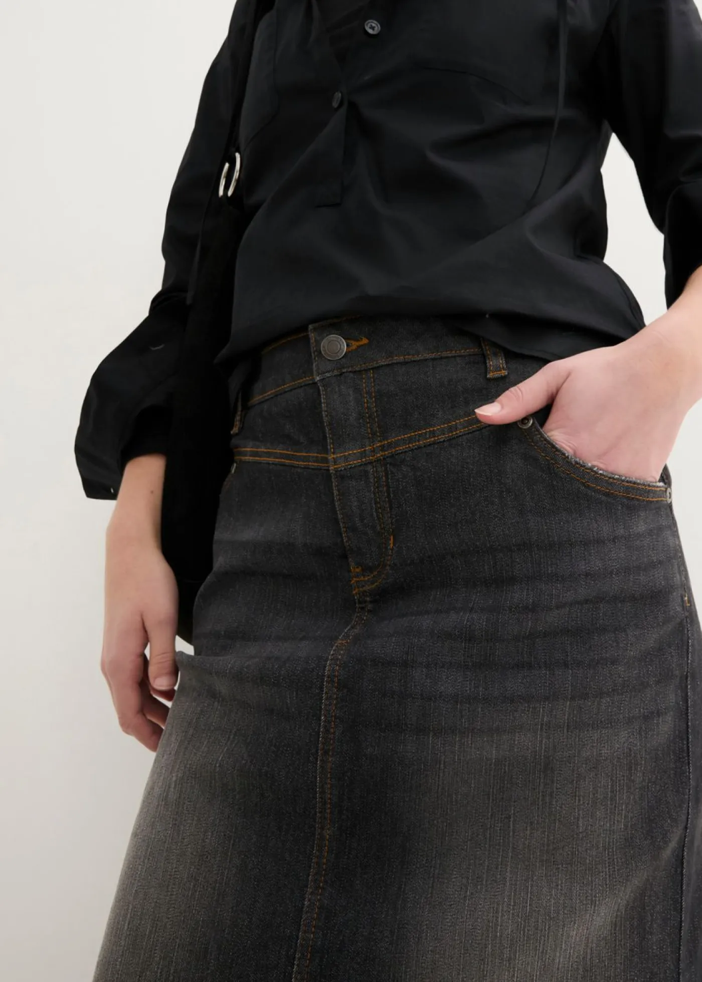 Sale Falda vaquera elástica Mujer Faldas