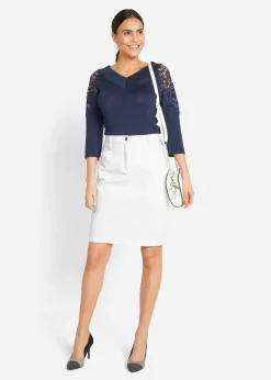 Outlet Falda vaquera elástica Mujer Faldas