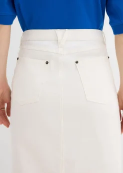 New Falda vaquera midi Mujer Faldas|Novedades