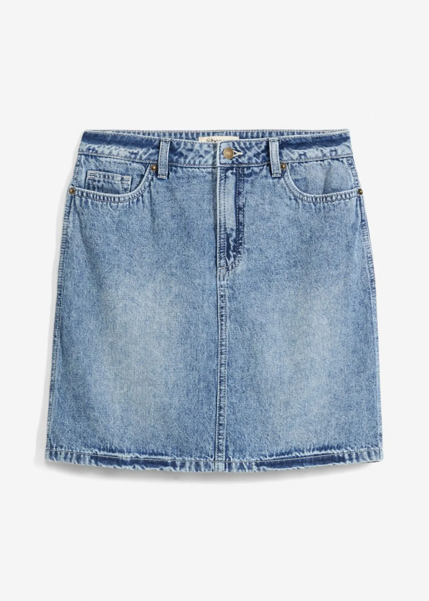 Outlet Falda vaquera poco elástica de talle medio Mujer Faldas
