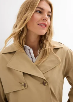 New Gabardina corta Mujer Chaquetas Y Abrigos