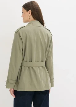 New Gabardina corta Mujer Chaquetas Y Abrigos