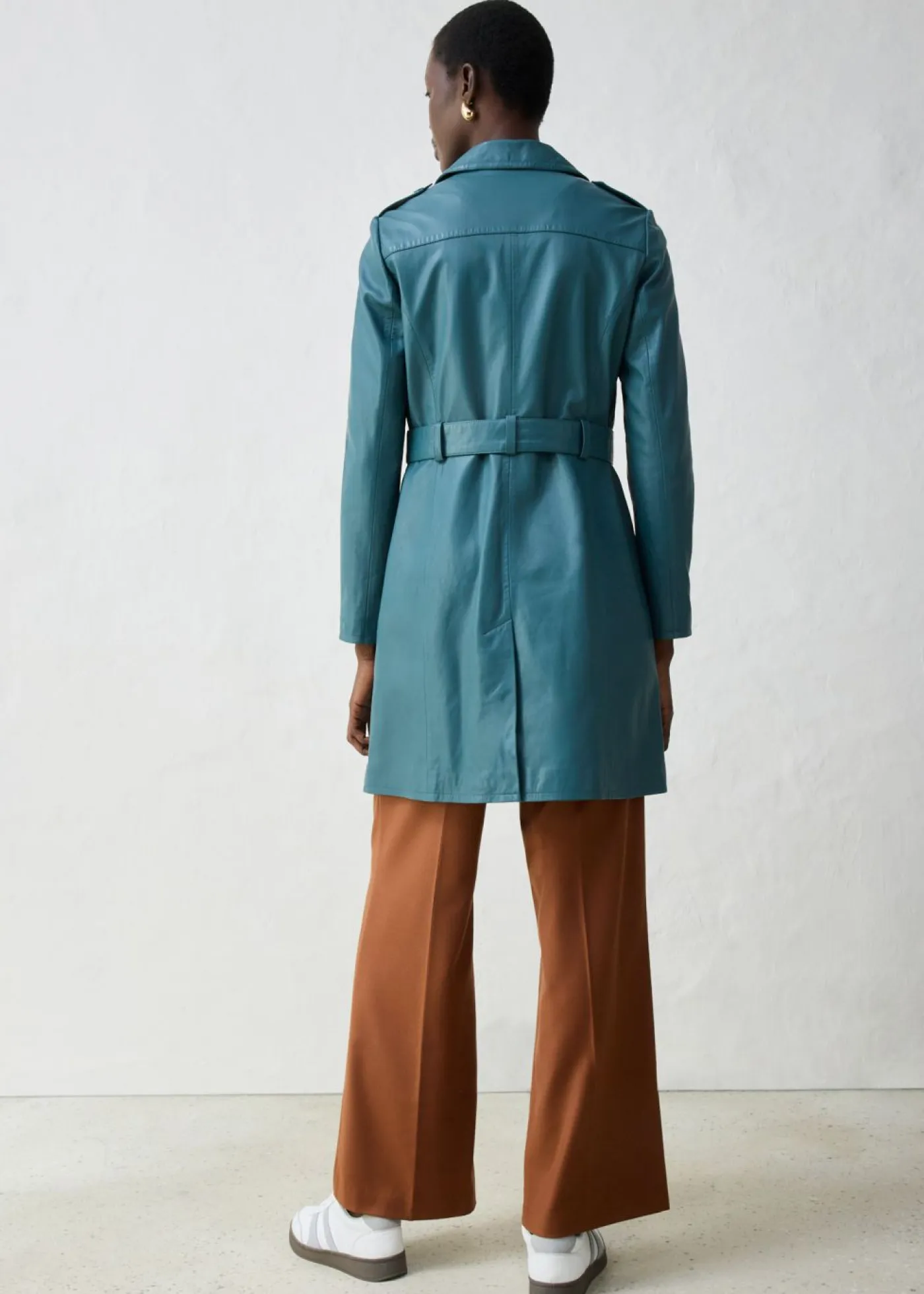 Discount Gabardina de napa de cordero Mujer Premium|Chaquetas Y Abrigos