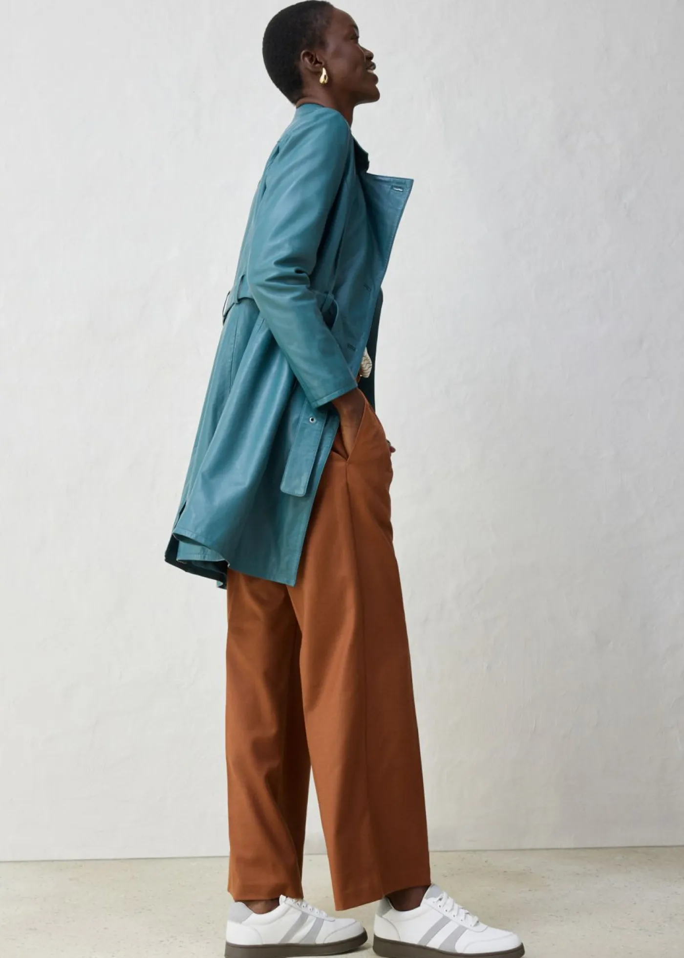 Discount Gabardina de napa de cordero Mujer Premium|Chaquetas Y Abrigos