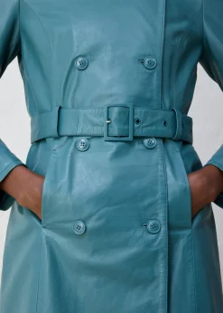 Discount Gabardina de napa de cordero Mujer Premium|Chaquetas Y Abrigos