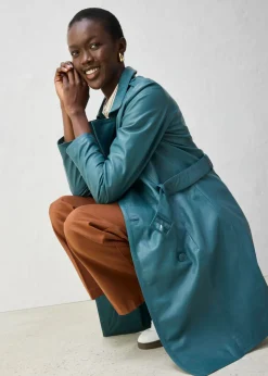 Discount Gabardina de napa de cordero Mujer Premium|Chaquetas Y Abrigos