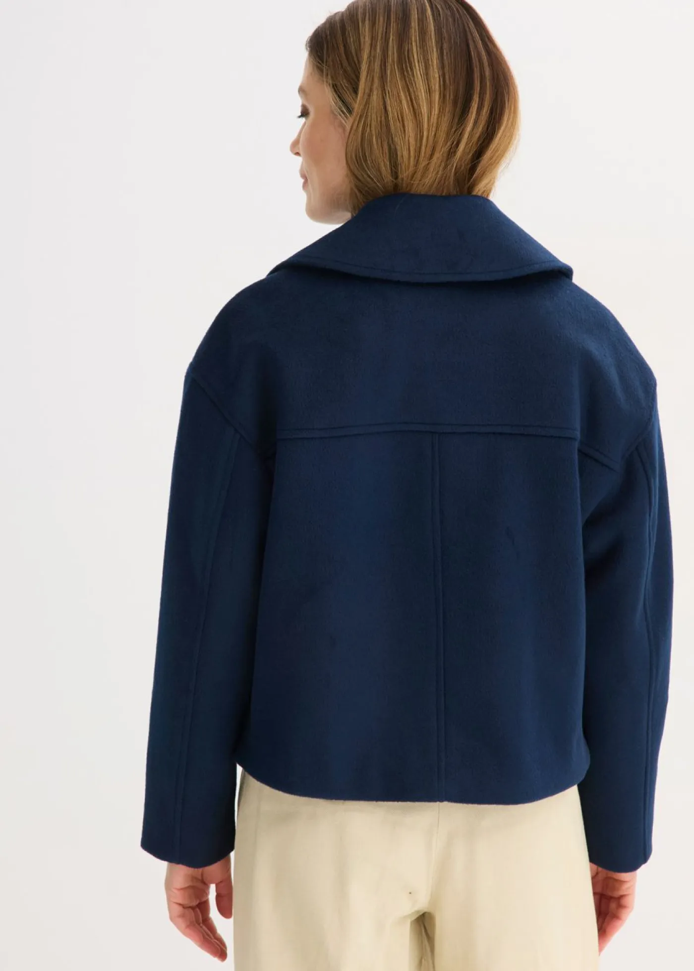 Best Gabardina holgada con aspecto de lana Mujer Chaquetas Y Abrigos