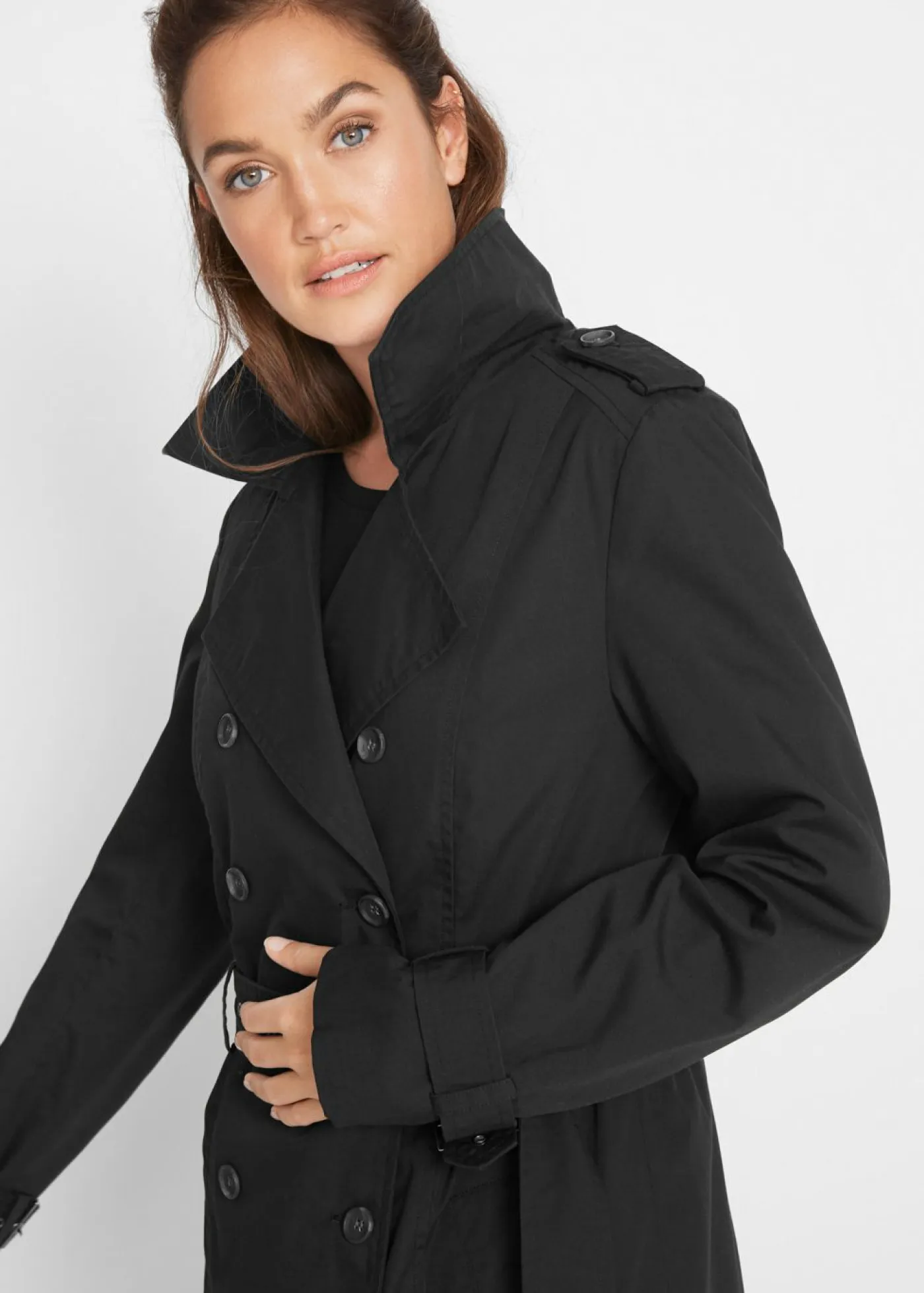 Gabardina larga con cinturón Mujer Chaquetas Y Abrigos