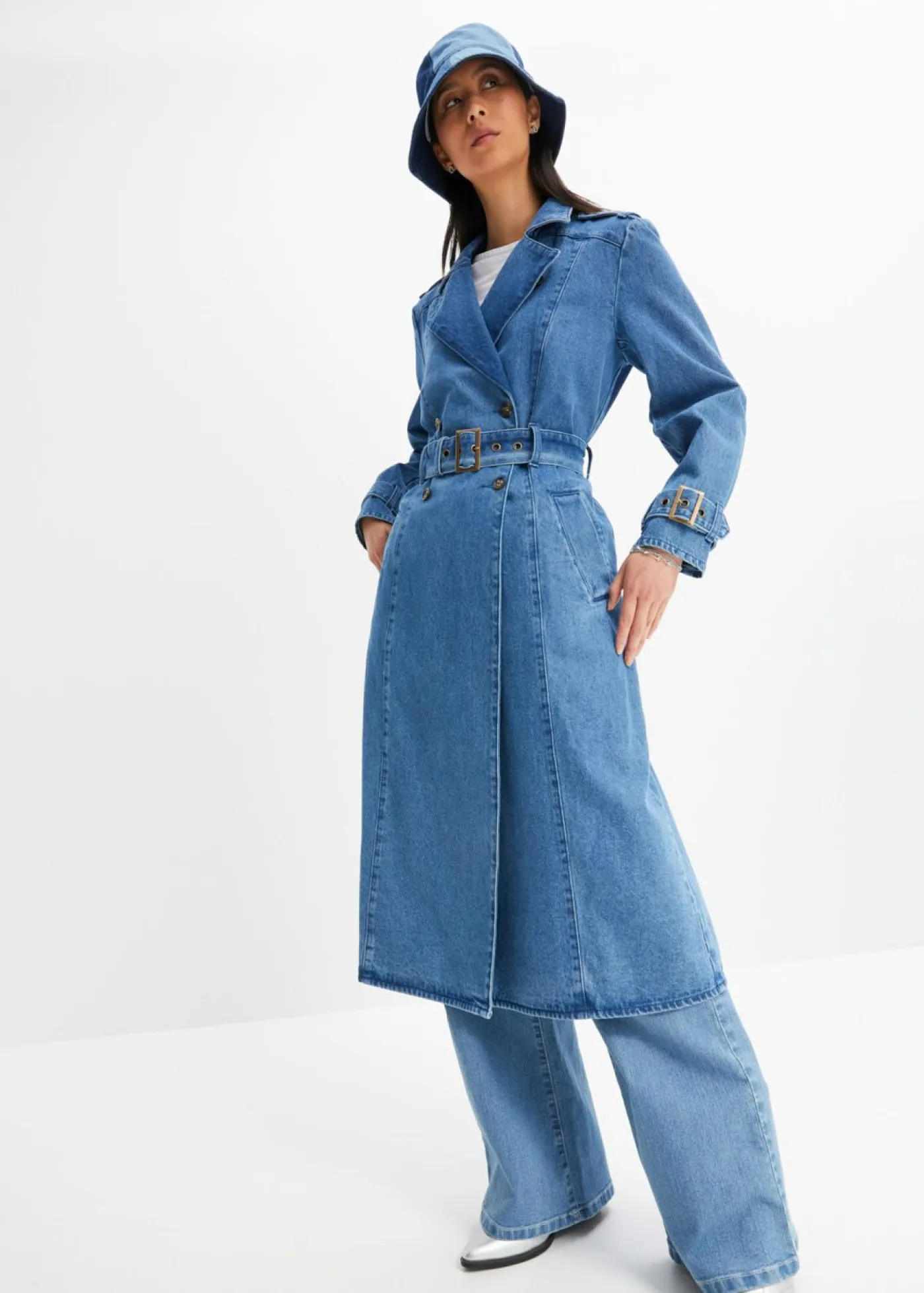 Gabardina vaquera Mujer Chaquetas Y Abrigos