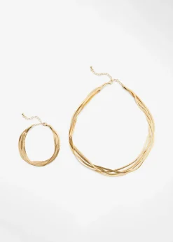 Best Gargantilla y pulsera (2 piezas) de latón Mujer Complementos Temáticos·Accesorios Elegantes|Joyería