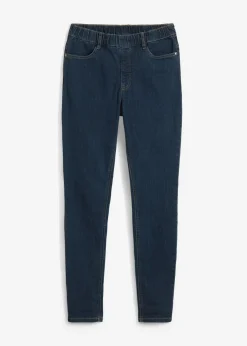 Jeggings elásticos con cintura cómoda y ancha Mujer Vaqueros