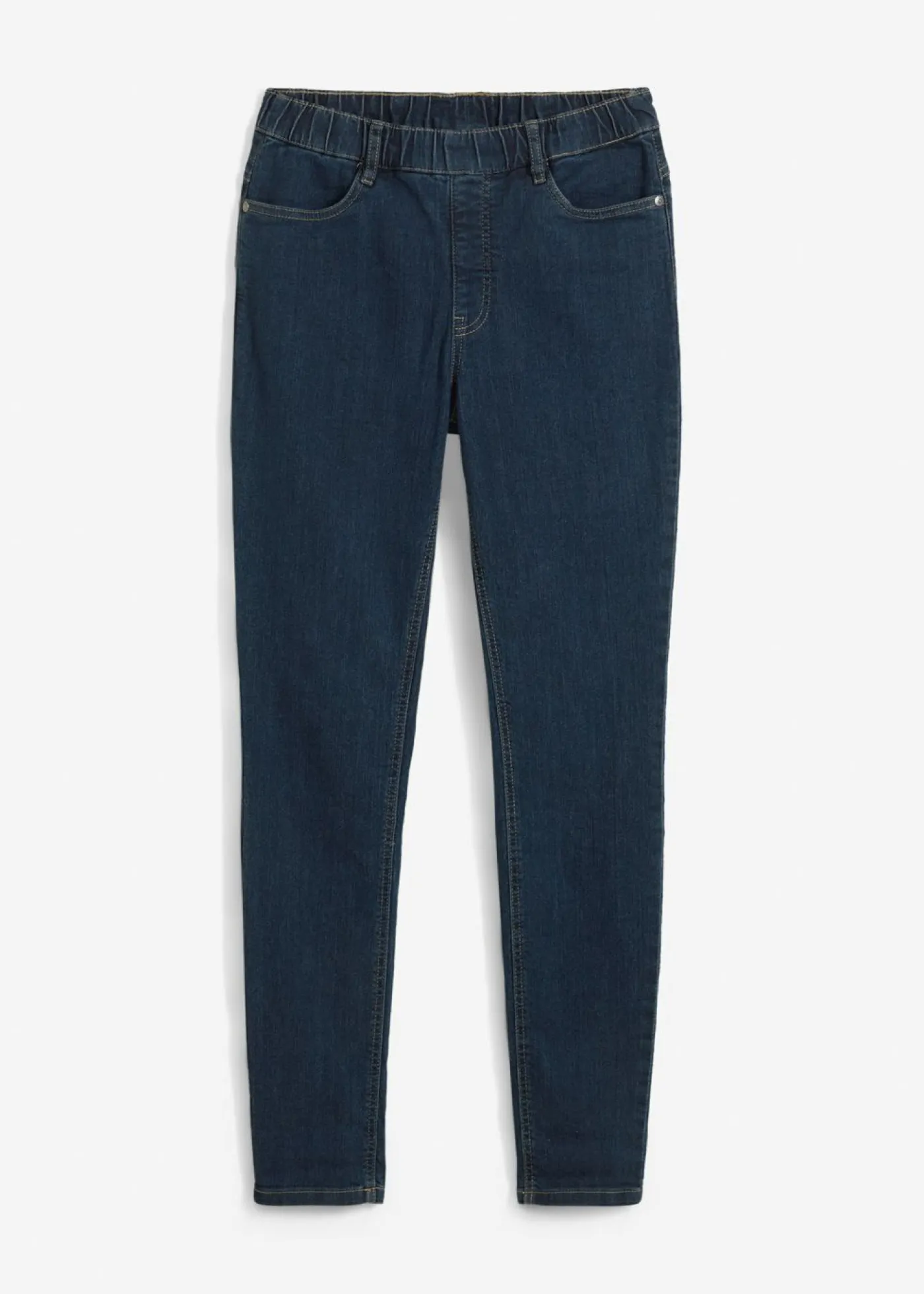 Jeggings elásticos con cintura cómoda y ancha Mujer Vaqueros