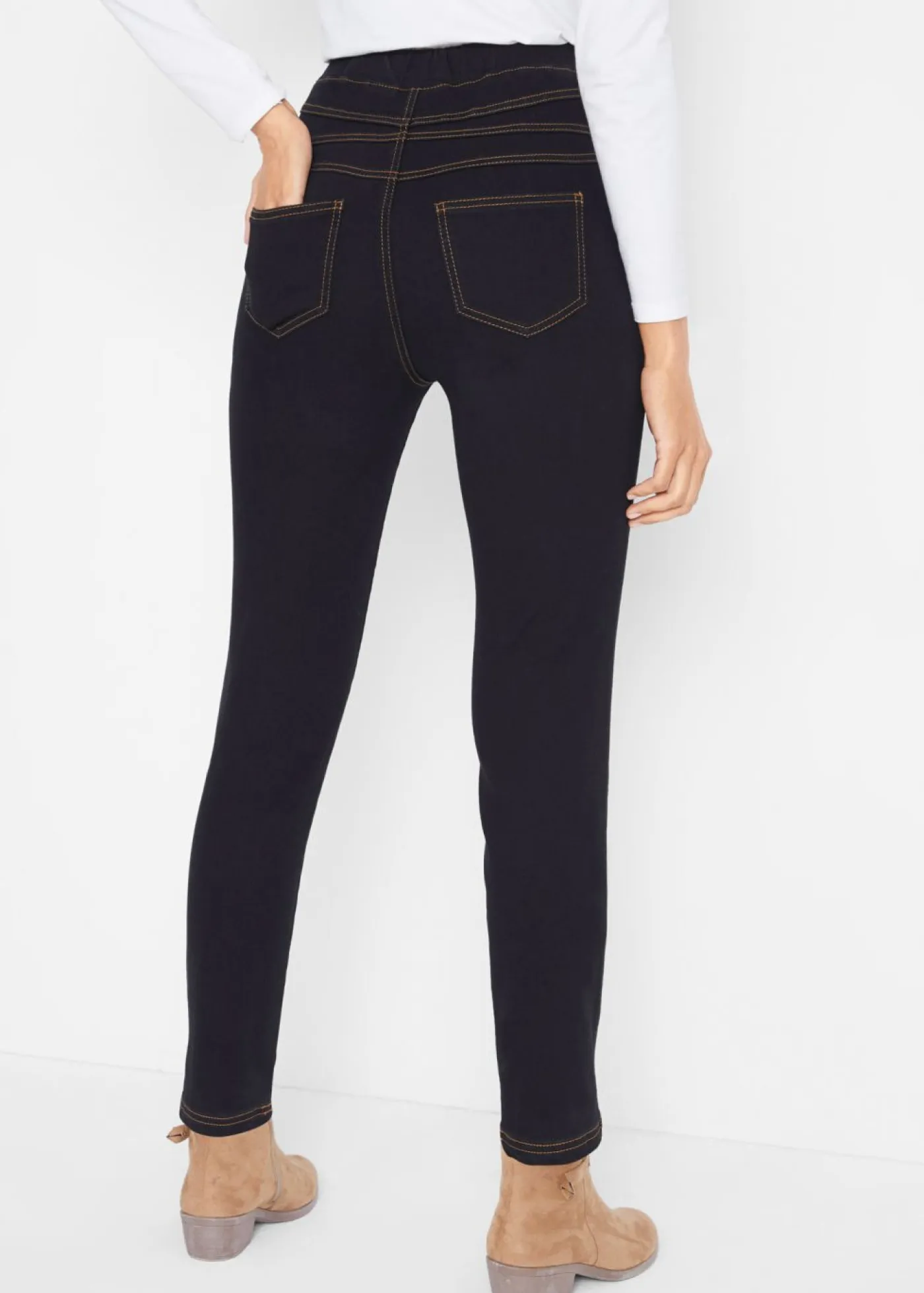 Outlet Jeggings elásticos, térmicos y funcionales, de tiro alto con cintura cómoda Mujer Ropa Térmica|Vaqueros