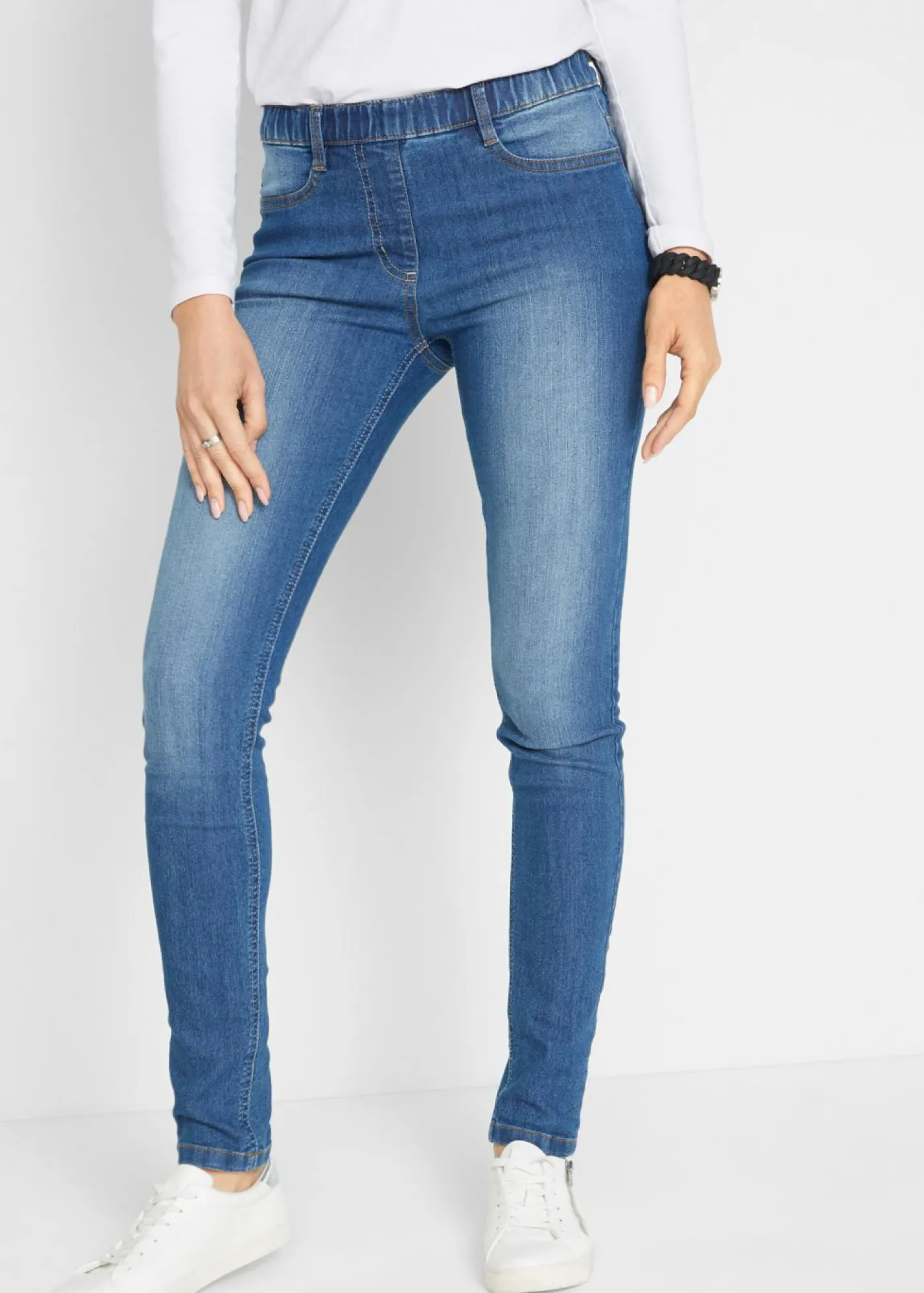 Clearance Jeggings mid waist, con cintura cómoda Mujer Vaqueros