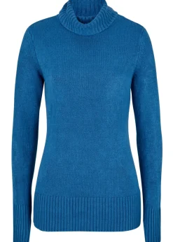 Hot Jersey básico de punto fino con cuello alto Mujer Básicos|Jerséis