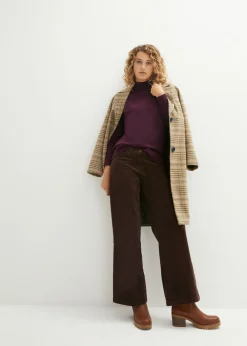 Best Jersey básico de punto fino con cuello alto y algodón reciclado Mujer Básicos|Jerséis