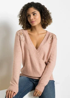 Discount Jersey con aspecto cruzado Mujer Jerséis|Ropa De Punto