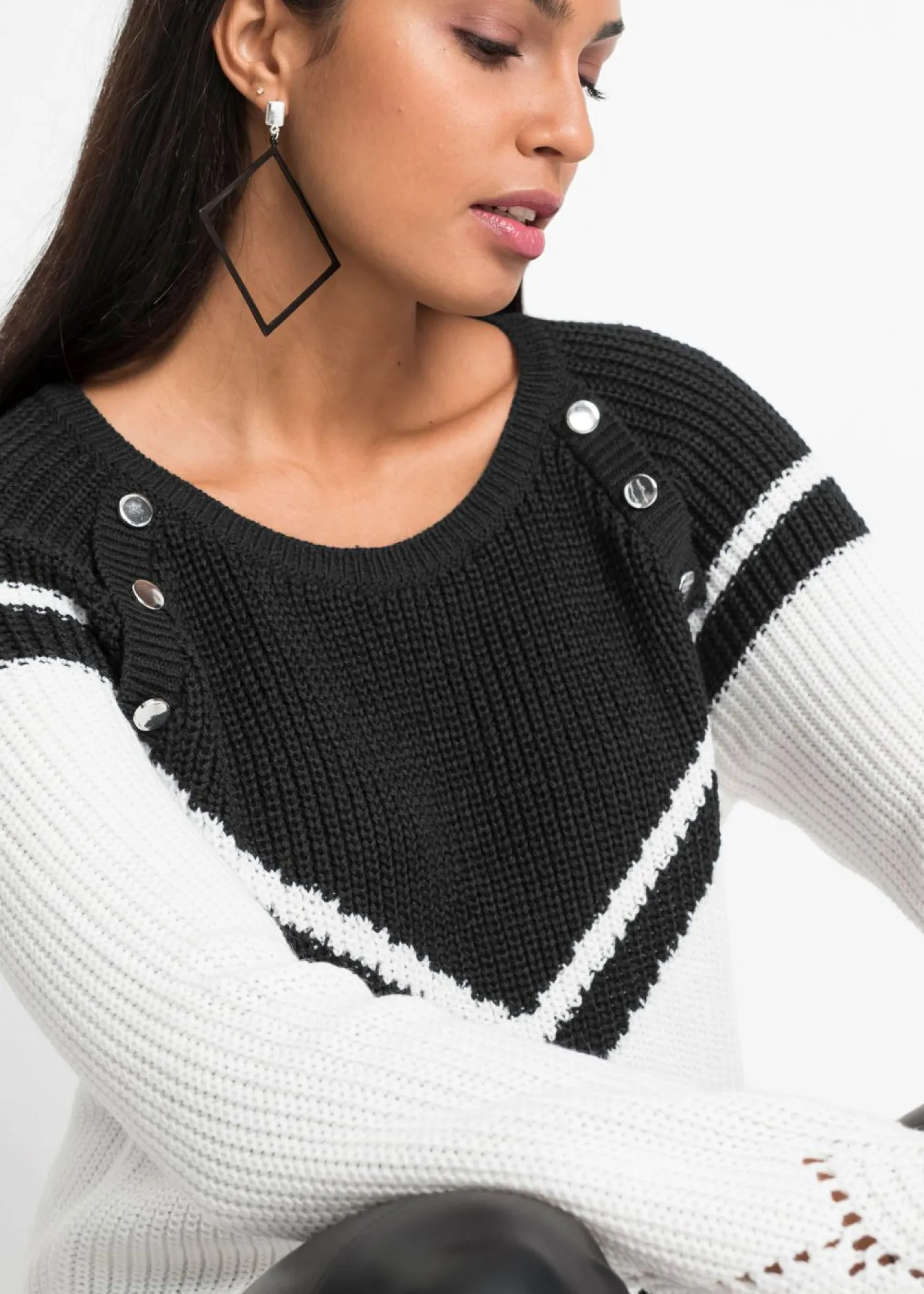 Outlet Jersey con botones Mujer Jerséis|Ropa De Punto