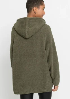 Hot Jersey con capucha de forro polar Mujer Jerséis|Ropa De Punto