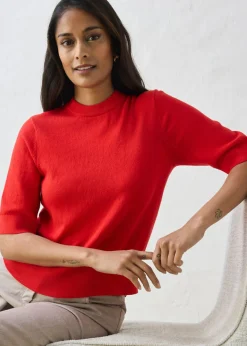 New Jersey con contenido de seda Mujer Premium|Jerséis