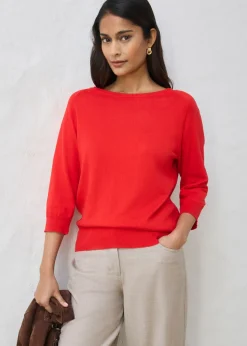 Clearance Jersey con contenido de seda Mujer Premium|Jerséis