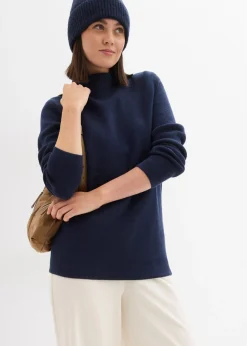 Jersey con cuello alto Mujer Básicos|Jerséis