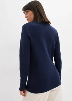 Jersey con cuello alto Mujer Básicos|Jerséis