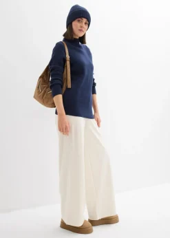 Jersey con cuello alto Mujer Básicos|Jerséis