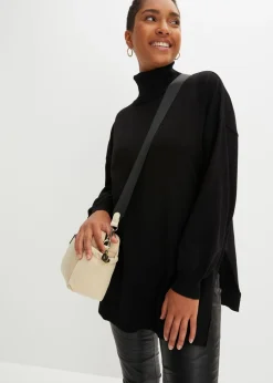 Sale Jersey con cuello vuelto de mezcla de viscosa Mujer Jerséis|Ropa De Punto