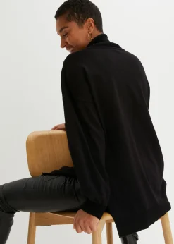 Sale Jersey con cuello vuelto de mezcla de viscosa Mujer Jerséis|Ropa De Punto