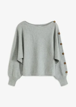 Sale Jersey con detalles de botón Mujer Jerséis|Ropa De Punto