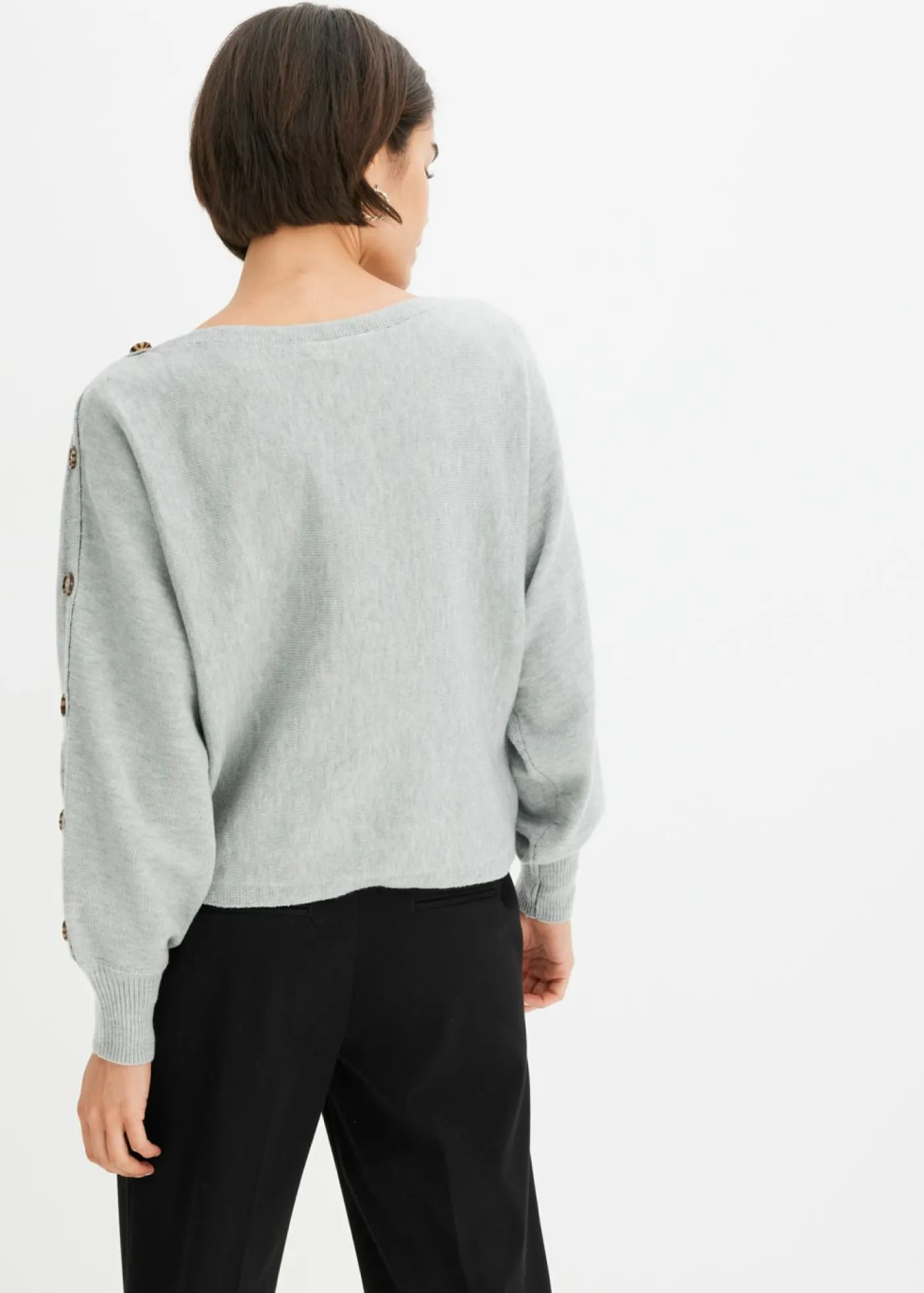 Sale Jersey con detalles de botón Mujer Jerséis|Ropa De Punto