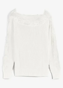 Best Jersey con encaje Mujer Jerséis|Ropa De Punto