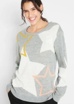 Outlet Jersey con estrellas Mujer Jerséis|Ropa De Punto