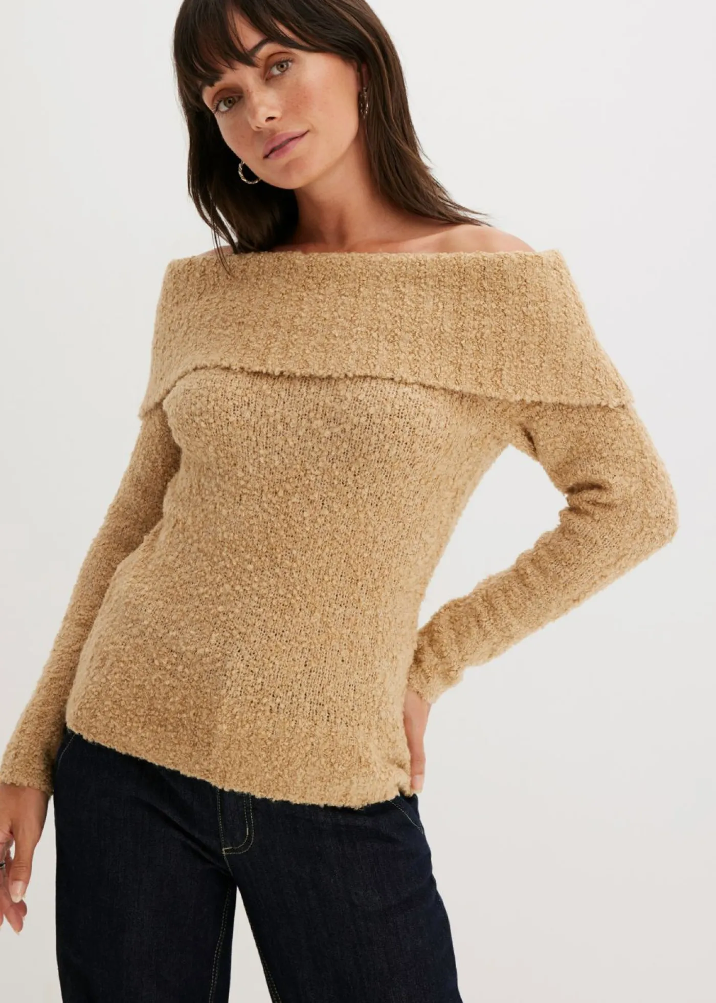 Online Jersey con hombros al descubierto Mujer Jerséis