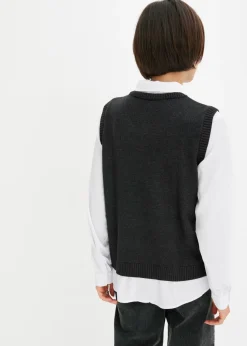 Best Jersey con inserto de blusa Mujer Jerséis|Ropa De Punto