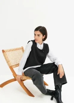 Best Jersey con inserto de blusa Mujer Jerséis|Ropa De Punto