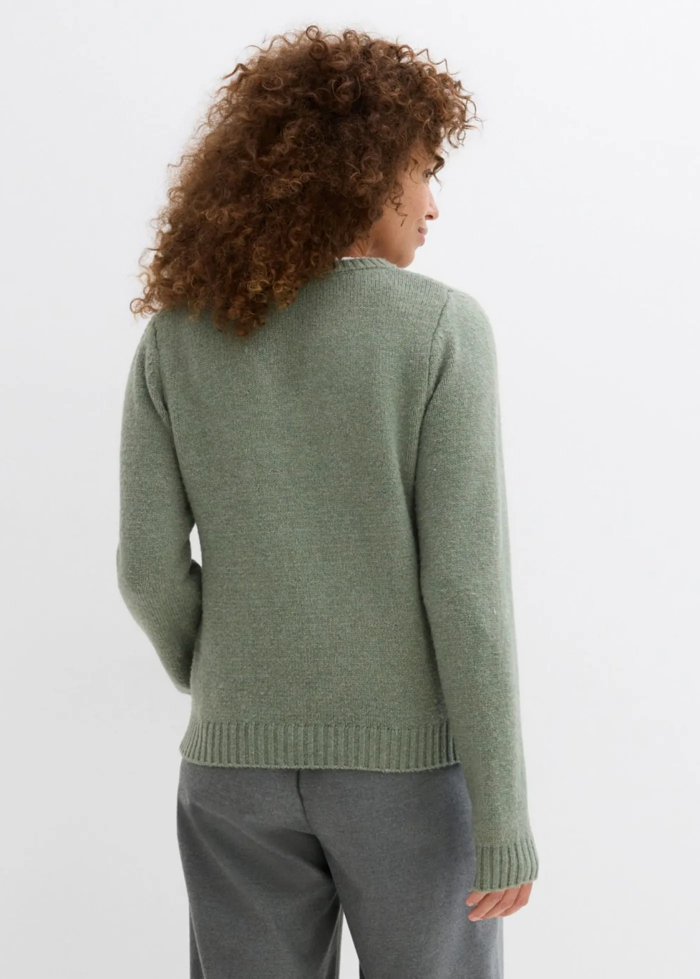 Outlet Jersey con inserto de encaje Mujer Jerséis|Ropa De Punto