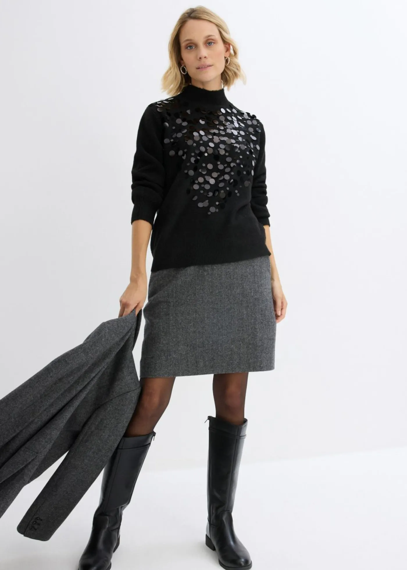 Clearance Jersey con lentejuelas Mujer Jerséis|Ropa De Punto