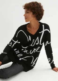 Online Jersey con letras Mujer Jerséis|Ropa De Punto
