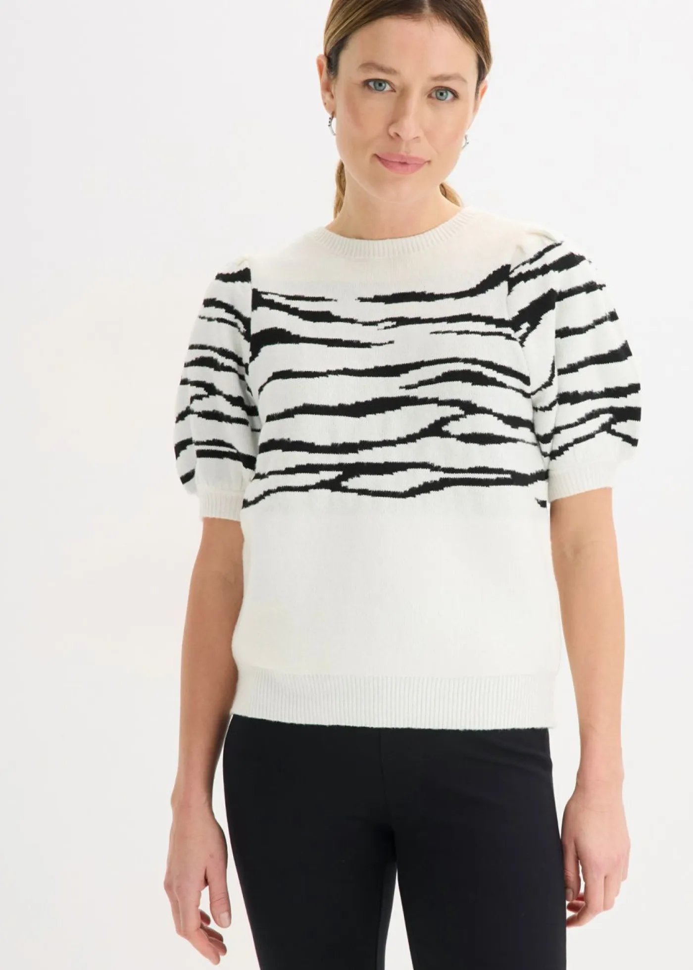 Online Jersey con mangas abullonadas Mujer Jerséis|Ropa De Punto