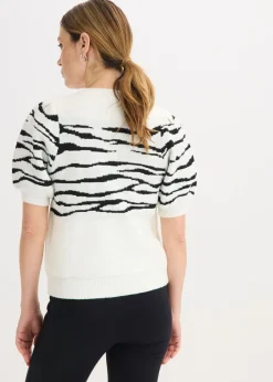 Online Jersey con mangas abullonadas Mujer Jerséis|Ropa De Punto