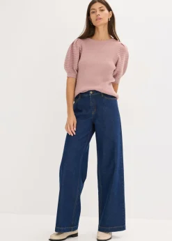 Clearance Jersey con mangas abullonadas Mujer Jerséis|Ropa De Punto