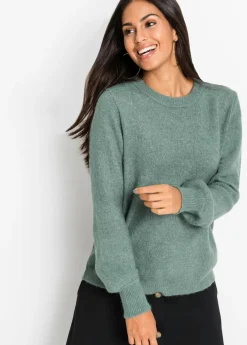 Outlet Jersey con mangas abullonadas Mujer Jerséis|Ropa De Punto