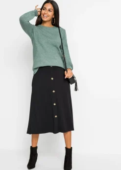 Outlet Jersey con mangas abullonadas Mujer Jerséis|Ropa De Punto